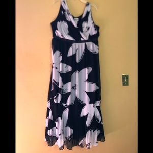 Ankle length chiffon dress